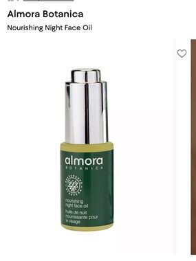 Almora botánica Nourishing Night Face Oil with sunflower & borage